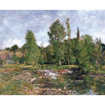 Репродукции на картини: Езерото, Сен Сенери (1890-92) – Йожен Буден
